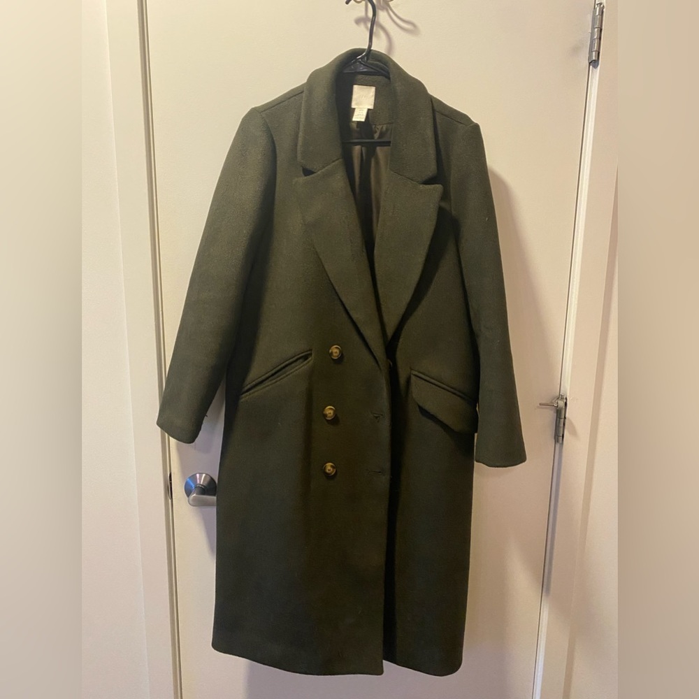 H&M Wool Oversized Pea Coat